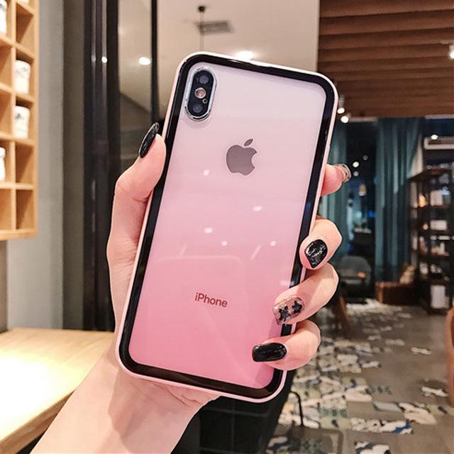 Luxury Gradient Acrylic Phone Case For iPhone