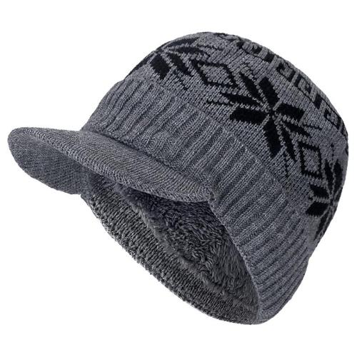 Cotton Add Fur Brim Winter Hats Skullies Beanies Hat For Men Women Wool Caps Mask Gorras Bonnet Knitted Hat
