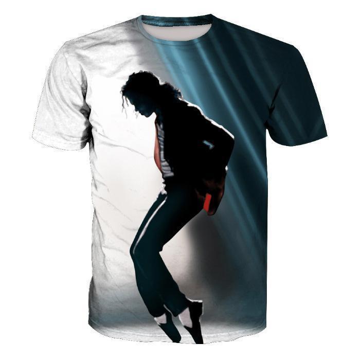 Michael Jackson Printed Short Sleeve Men's T-Shirt