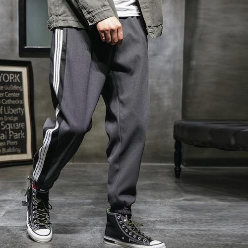 Mens Fashion Striped Printed Loose Pants LH023