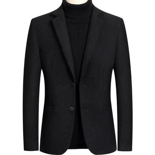 KUYOMENS Pure Color Formal men Suit Jacket large size M-4XL Business Wedding suit Blazer Coat Autumn mens suits