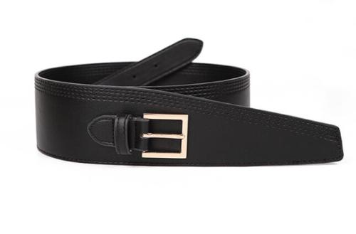 New Fashion Belts for Women PU Leather gold square pin buckle cummerbunds HOT body corset cummerbund female wide soft waistbands
