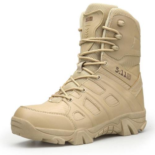 2020 Men High Quality Military Leather Boots Special Force Tactical Desert Combat Boots Man Outdoor Shoes Waterproof Ankle Botas