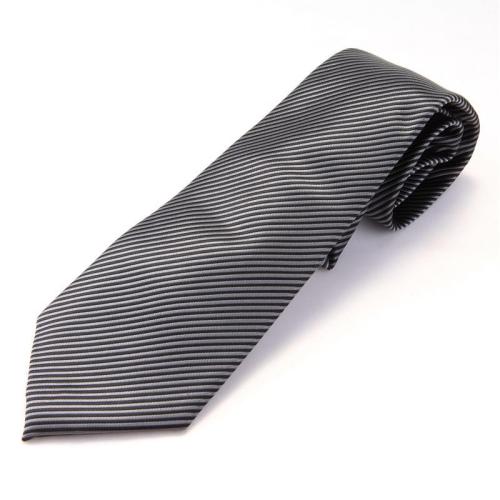 Business suits men's silver gray striped youth tie