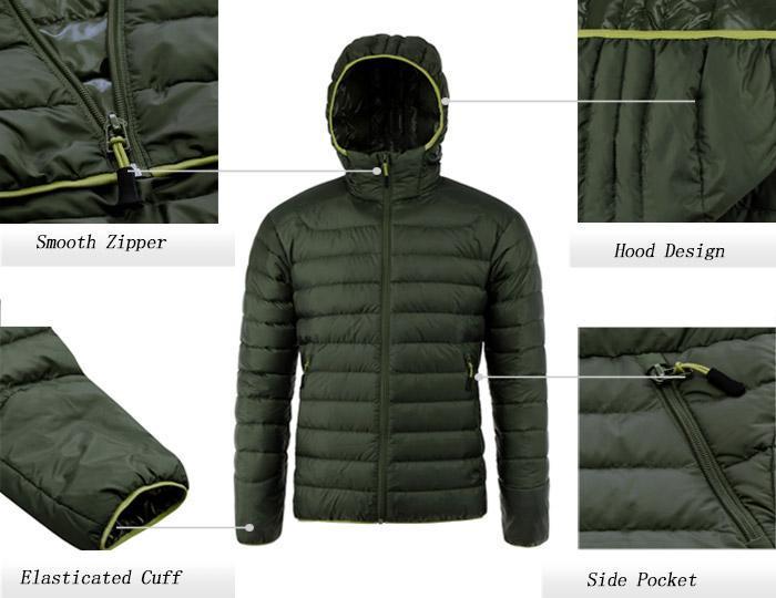 Zip Up Hooded Down Jacket ODM Designer 5227