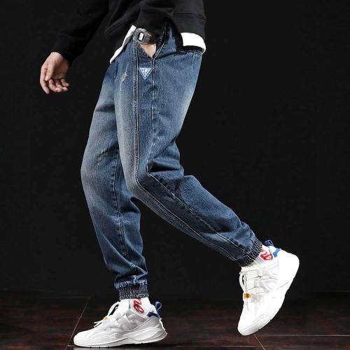 Solid Casual Zipper Loose Pockets Jeans