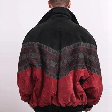 Men's Vintage Deerskin Colouring Short coat