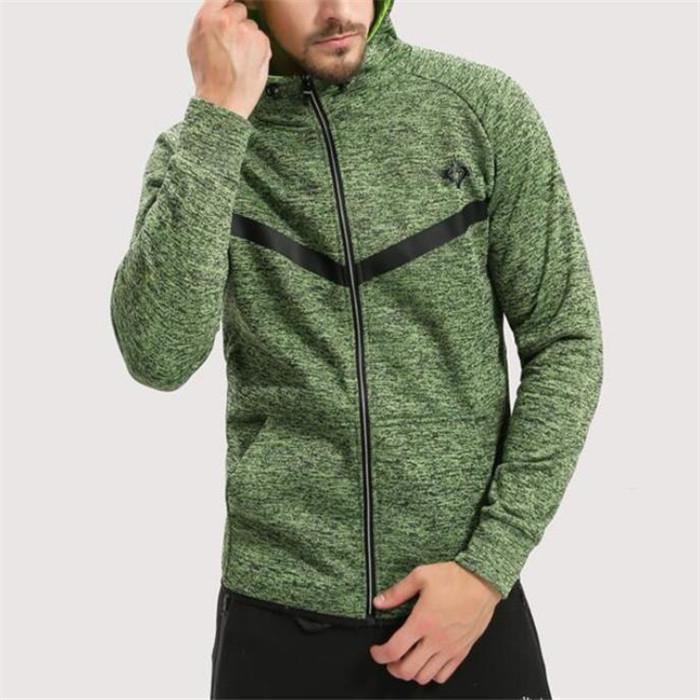 Fashion Casual Sport Thermal Loose Strip Long Sleeve Zipper Outerwear