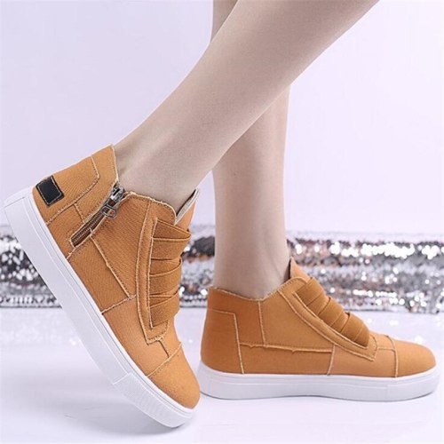 Designer 2021 large size canvas women's shoes round toe casual fashion women's sneakers loafers high-top women's sneakers shoes