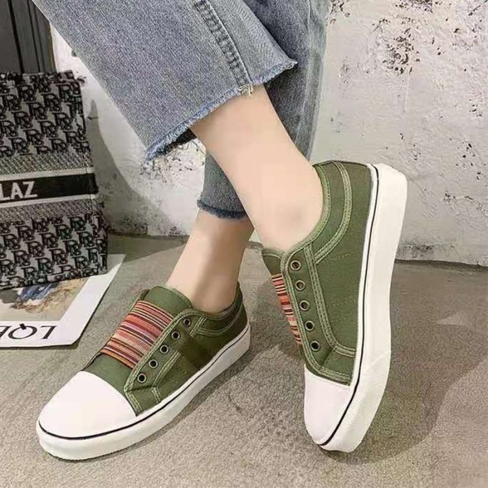 Women Sneakers Low-cut Trainers Canvas Flat Shoes Women Casual Vulcanize Shoes New Women Summer Sneakers Ladies Shoes