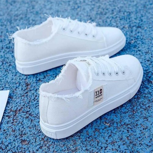 New girls' white shoes, fashionable, lightweight, comfortable, non-slip wear-resistant sneakers, casual hiking shoes, women