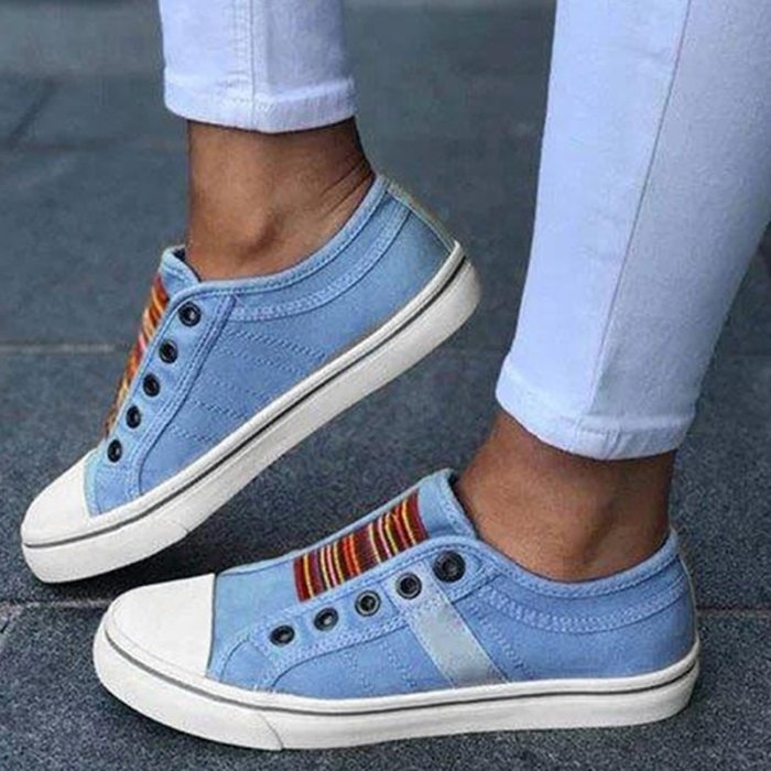 Women Sneakers Low-cut Trainers Canvas Flat Shoes Women Casual Vulcanize Shoes New Women Summer Sneakers Ladies Shoes