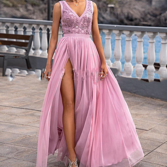 New Simple Wedding Dress Backless Sleeveless Design Chiffon Lace Bride Dresses Princess Dress Plus Size Tailor-made