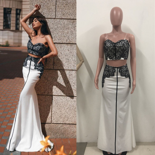 2021 Summer Strapless Off Shoulder Trumpet Dress Women Sexy Backless Slim Fit Party Dress Spring Sleeveless Ladies Long Dresses