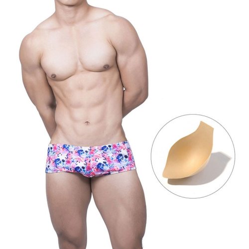 Multi-Color With Cup Swimsuits Breathable Men Swimwear Bulge Enhancing Swimwear Men 2021 Sexy Briefs Swimming Trunks For Bathing
