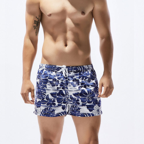 NEW Fashion Men's Quick-Drying Shorts,Men's Summer Lace Up Print Beach Short Pants,Men's Board Shorts,100% Polyester