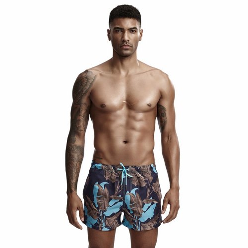 Men's Board Shorts Coconut Tree Printed Beach Pants Maldives Surfing Short Gay Swimming Shorts Quick Dry Swim Trunks
