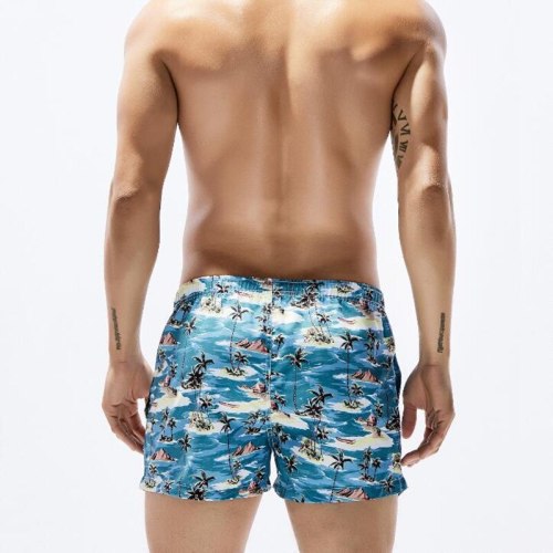 New men's shorts solid printed  Quick Drying Shorts fashion sexy Beach Shortssize S/M/L/XL