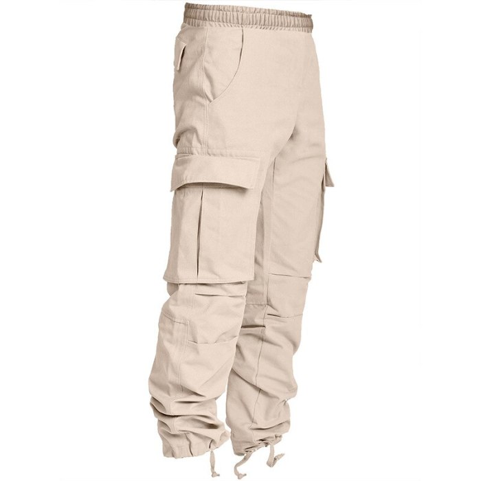 Men's Pants Harem Pants Fashion Trousers Hip Hop Cargo Pants Multi-Pockets Elastic Waist Big Pockets Ankle Length Trend Trousers