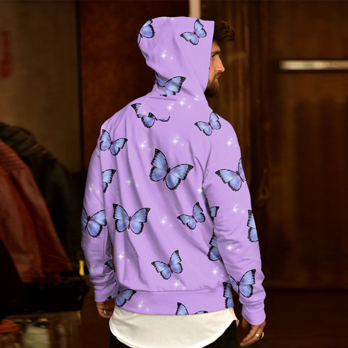 2021 Hoodie Butterfly Hoodies Men Hoodie Sweatshirts Mens Hooded Tracksuit Fashion Winter Polluver
