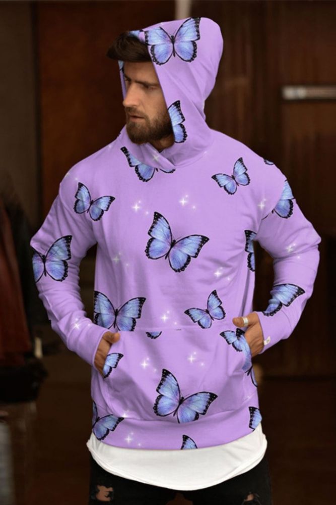 2021 Hoodie Butterfly Hoodies Men Hoodie Sweatshirts Mens Hooded Tracksuit Fashion Winter Polluver