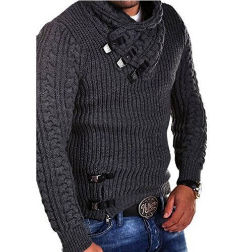 Autumn Winter Men's Sweaters Fashion Warm Knitted Morality Turtleneck Sweatshirt Male Slim Streetwear Pullovers Clothing