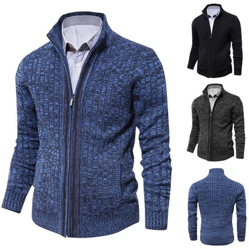 Men sweaters knitted zipper cardigan male Top quality famous brand clothing christmas sweater Knitwear Outwear new