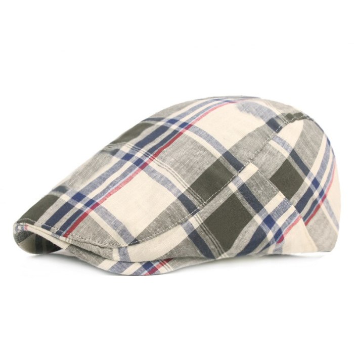 Fashion Plaid Berets Hat Color Newsboy Caps Gatsby Hats Driving Cabbie Cap Peaky Blinder for Men Women Hat