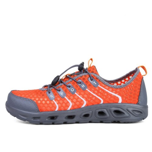 Swimming shoes men's and women's shoes orange beach speed interference water sports shoes fishing nets water shoes Zapatillas