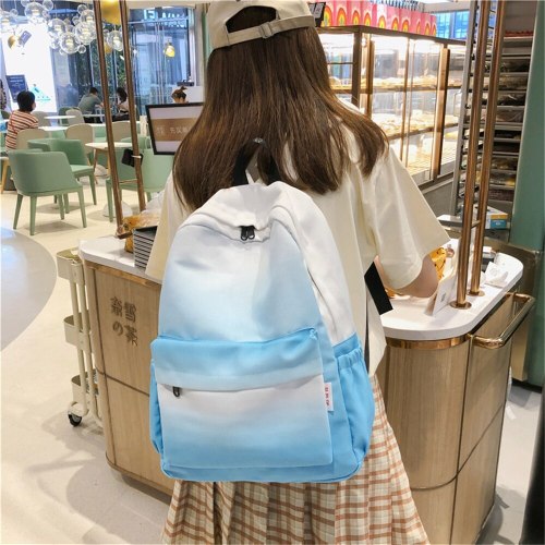 Student School Bag Large Capacity Women's Backpack 2021 Simple Casual Zipper Summer New  Fashion Teenager Girl Backpack