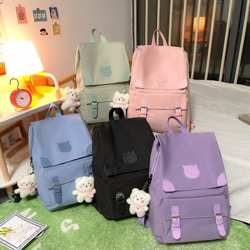 2021 NEW Women korean style waterproof backpack Kawaii Large capacity Female student Shoulder bag cute laptop bag for Teen girls