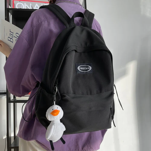 Cute Small Lady Blue Backpack Waterproof Nylon Female Kawaii Bag Teenage Girl School Bag College Student Women Backpacks Fashion