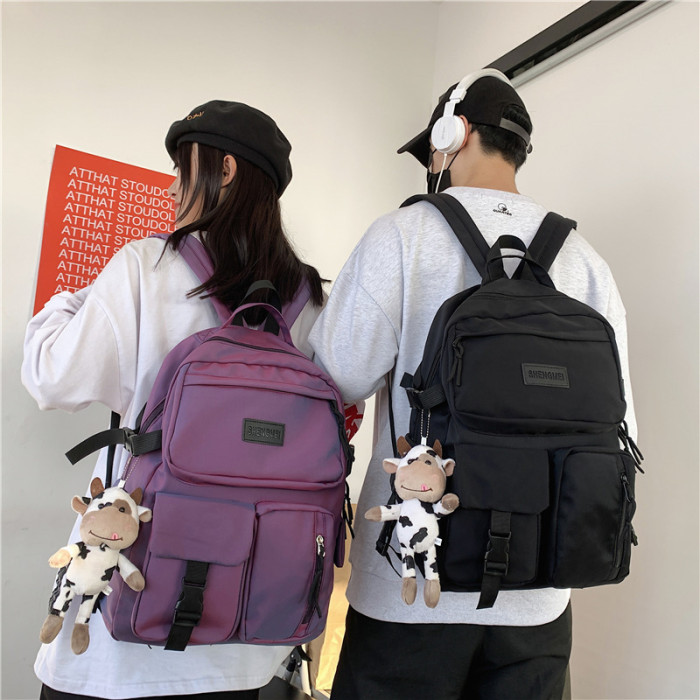 New High Quality Nylon Women Backpack Female Multi-pocket Travel Rucksack Student School Bags for Teenage Girls Boys