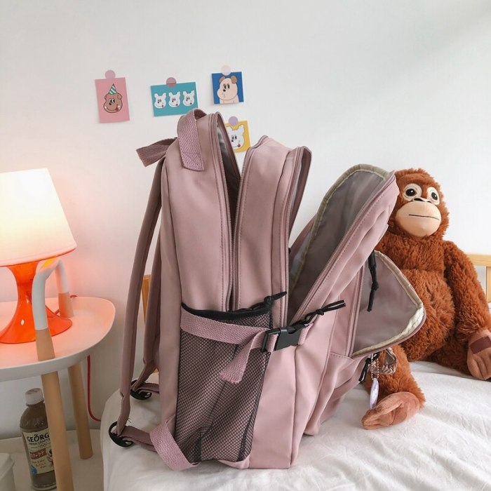 2021 New Summer Nylon Women Rucksack Female Travel Double Shoulder Backpack Student School Bag for Teenager Girls