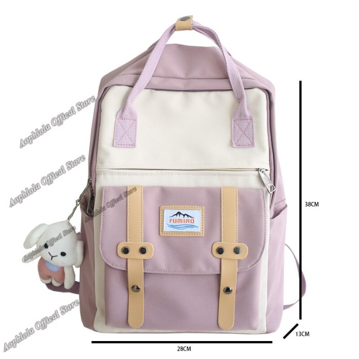 Trendy Women Travel Backpack High Quality Waterproof Nylon School Backpack for Teenage Girls Boys College Book Laptop Rucksack