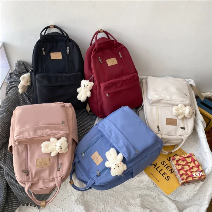 Women Backpack Teenager Girls Laptop Backpack Student Shoulder Bag Korean Style Schoolbag