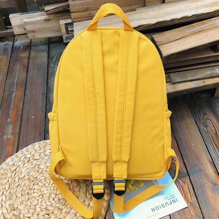 New Waterproof Nylon Women Backpack 2020 Solid Color Casual Backpack For Teenagers Women Large Capacity Ladies Schoolbag
