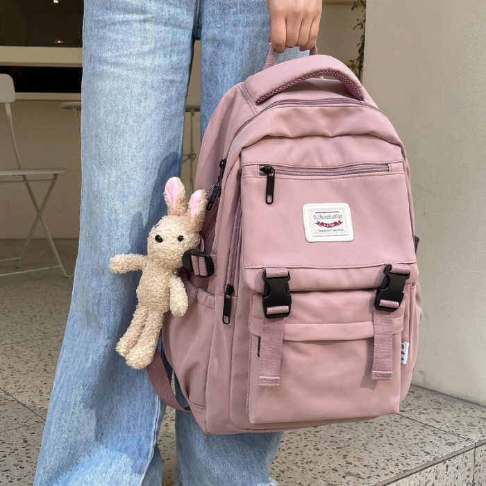 2021 New Waterproof Nylon Women Backpack Korean Japanese Fashion Female Students Schoolbag Multilayer Simple Sense Travel bag