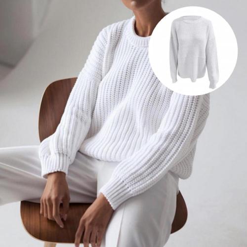 Warm  Great O Neck Long Sleeve Sweater 5 Colors Autumn Sweater O Neck   for Daily Wear