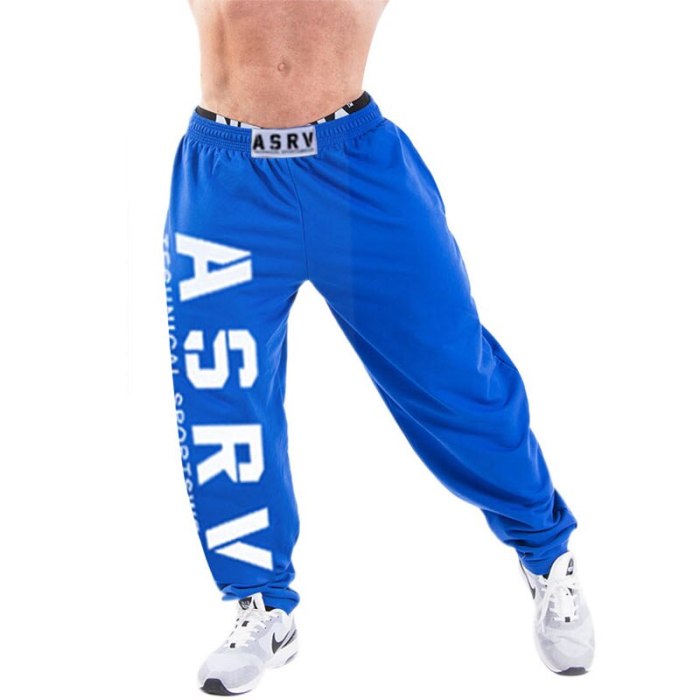 Sweat pants new men's clothing pants Leisure squat Loose street hip hop Fashion letter trend joggers Fitness sweat pants