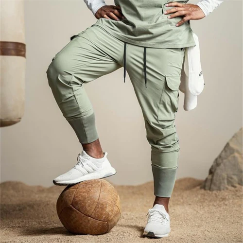 Men's Trendy Brand Loose Multi Pocket Cargo Pants 2021 Summer New Thin Sweatpants Sports Pants Joggers Men Pantalones Hombre