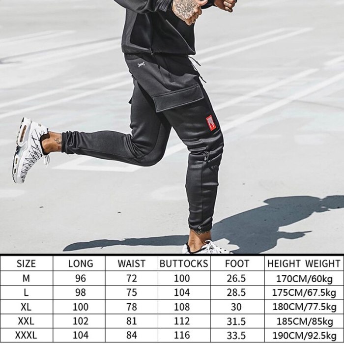 Spring New Men's Sports Pants Elasticity Jogging Sweatpants Gym Running Trousers Breathable Drawstring Joggers Sportswear Male
