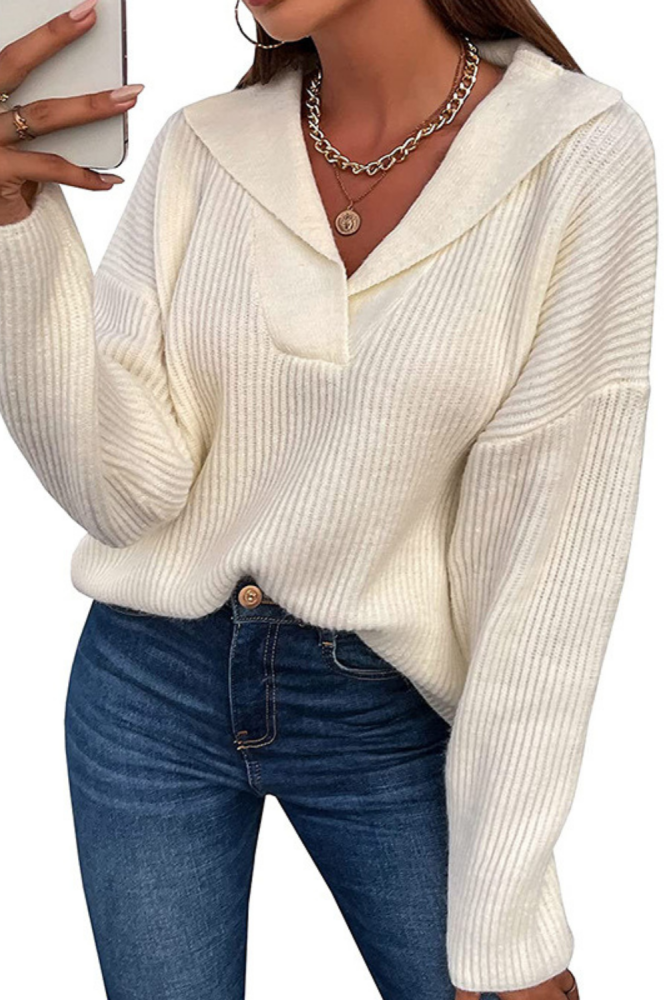 Sweaters Women Autumn Winter Solid Color Long Sleeve Pullovers Ladies Clothing 2021 Casual Loose Jersey Mujer Pull Femme Tops