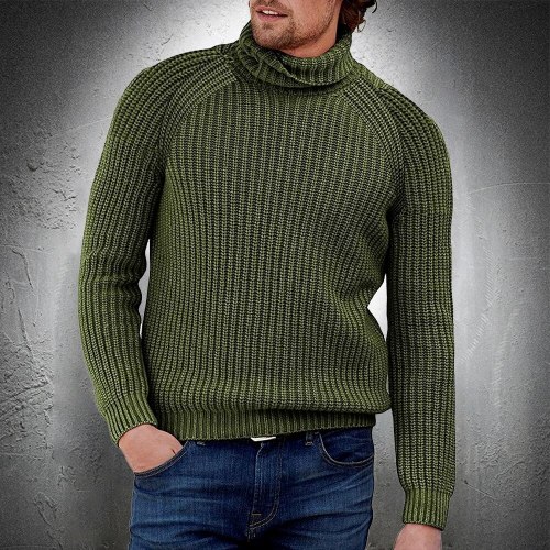 High Neck Sweater Men Autumn Winter Turtleneck Sweater Pullover Streewtear Slim Fit Men Casual Sweaters Fashion Clothing 2021