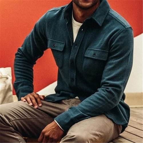 Men Clothing 2021 European American Hot Style Men's Clothing New Solid Color Lapel Slim Jacket Jacket Men