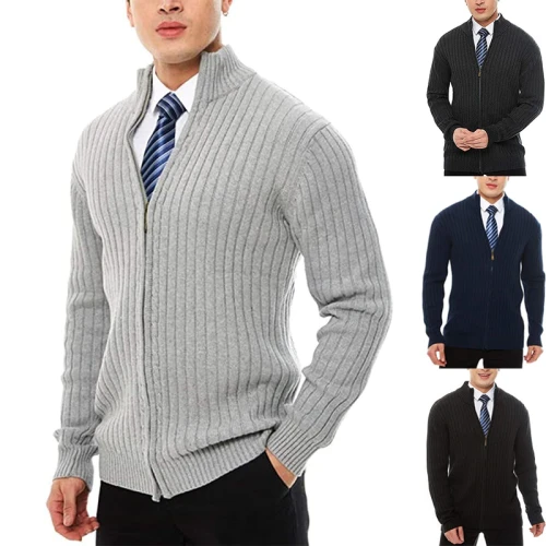 Winter Autumn Men Cardigan Sweater Men's Warm Knitting Sweaters Male England Slim Fit Jumper Clothes Jacket Coat Male 2021