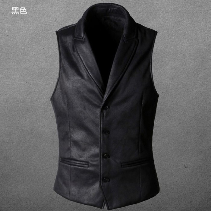 Suede Slim Fit Single Breasted Vest Mens 2021 Brand New Fashion Gothic Steampunk Victorian Style Waistcoat Men Casual Vest