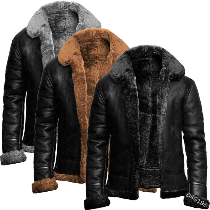 Fashion men's fashion men's fashion autumn winter 2021 explosion men's artificial fur a long sleeve coat
