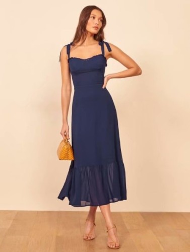 Solid Color Sexy Sling Evening Dress