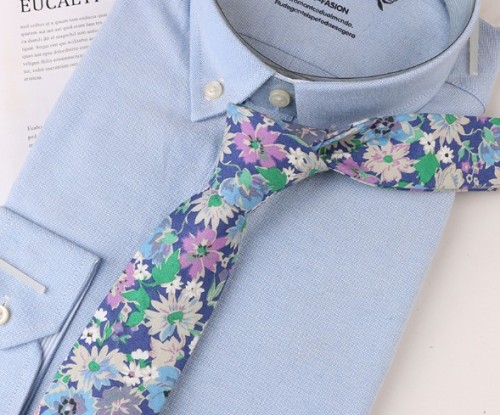 Casual Color Block Twill Necktie